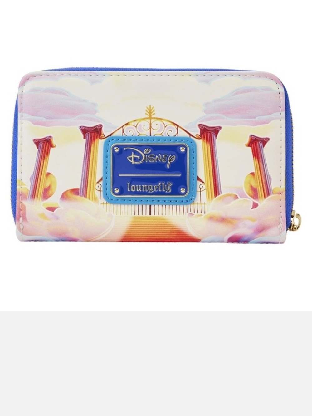 Disney Loungefly Hercules Cloud Gate Zip Wallet - Blue Accent